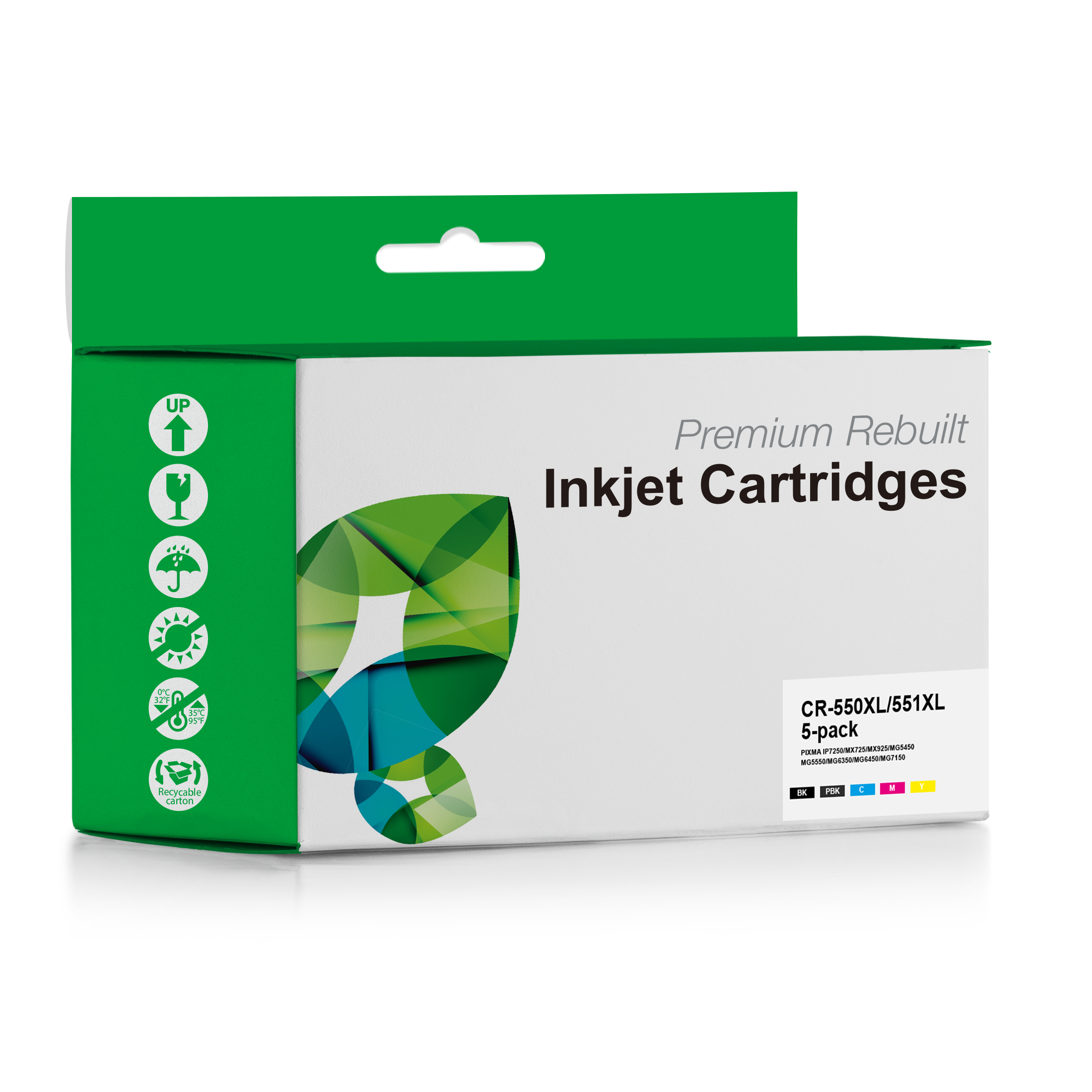 Canon PGI-550XL/CLI-551XL 5er Multipack recycelte Tintenpatronen